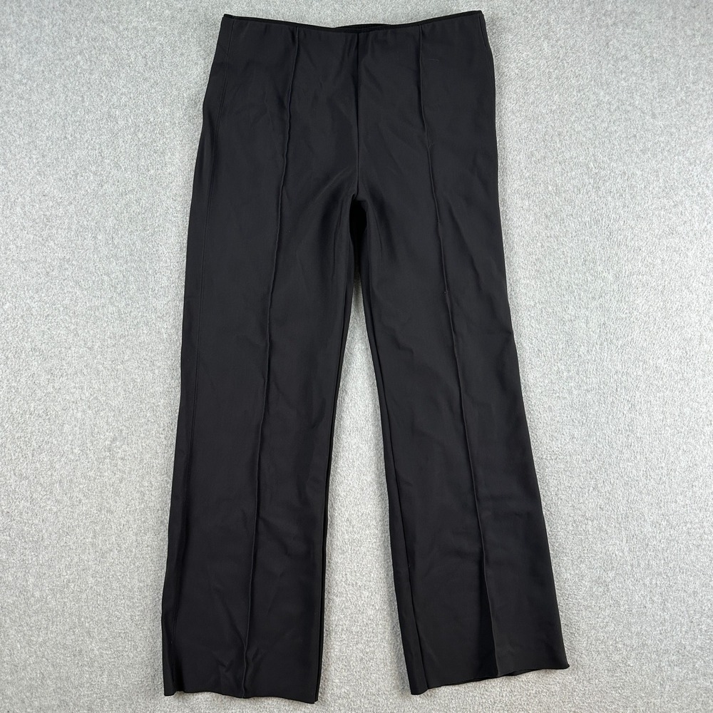 Athleta Pants Women's Small Black Delancey Skyline‎ Straight Leg Pintuck Stretch